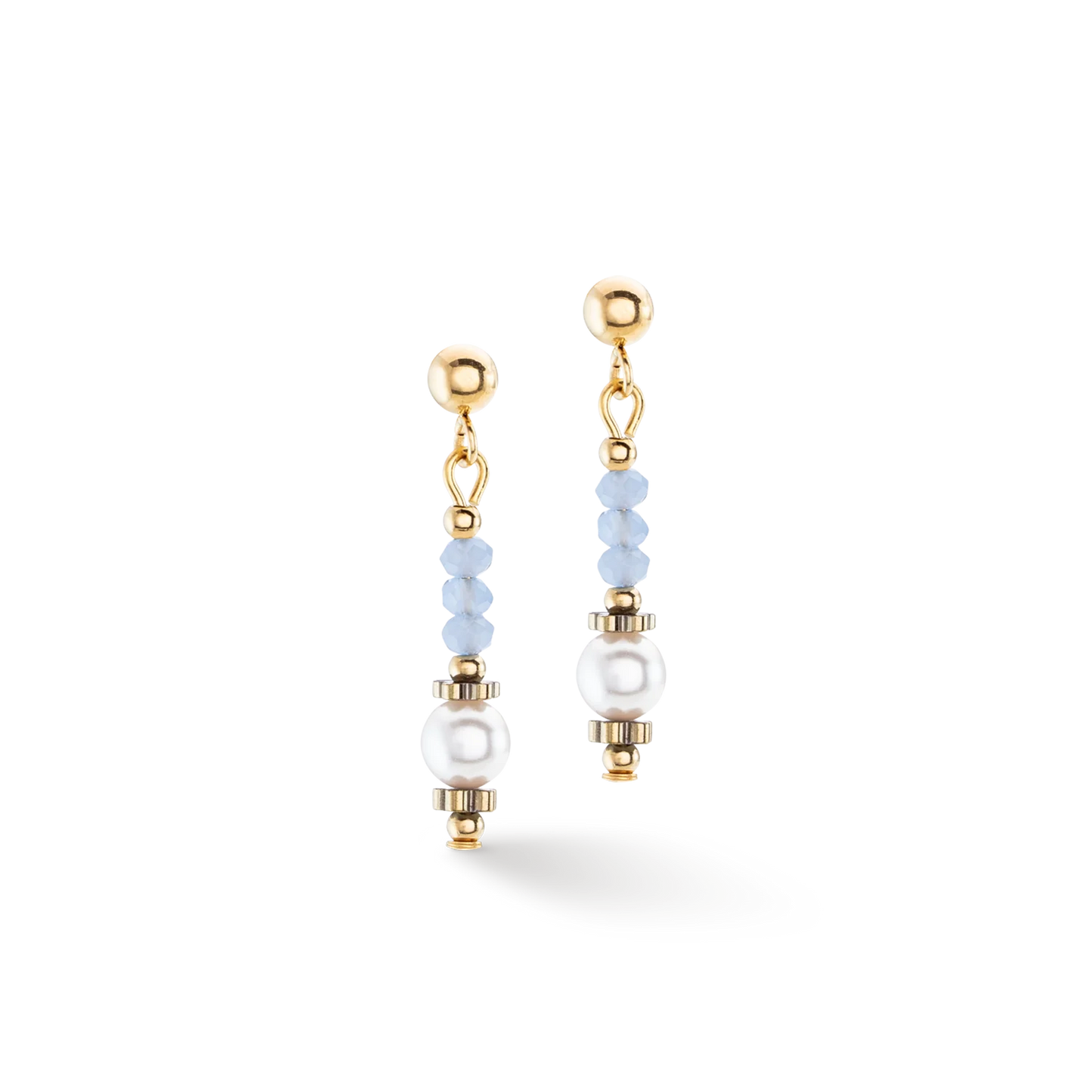 Coeur De Lion Light Blue Little Twinkle Drop Earrings