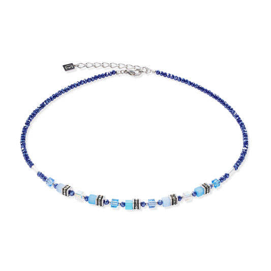 Coeur De Lion Necklace Mini Cubes Blue