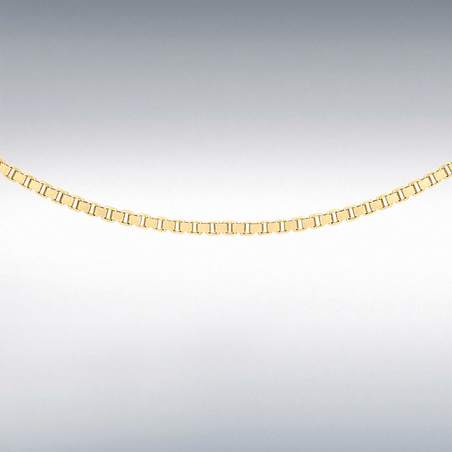 18ct Yellow Gold Adjustable Boxlink Chain 18-20"