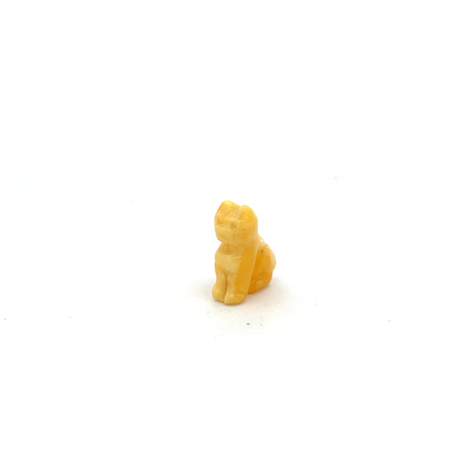 Amber Minature Cat Figurine