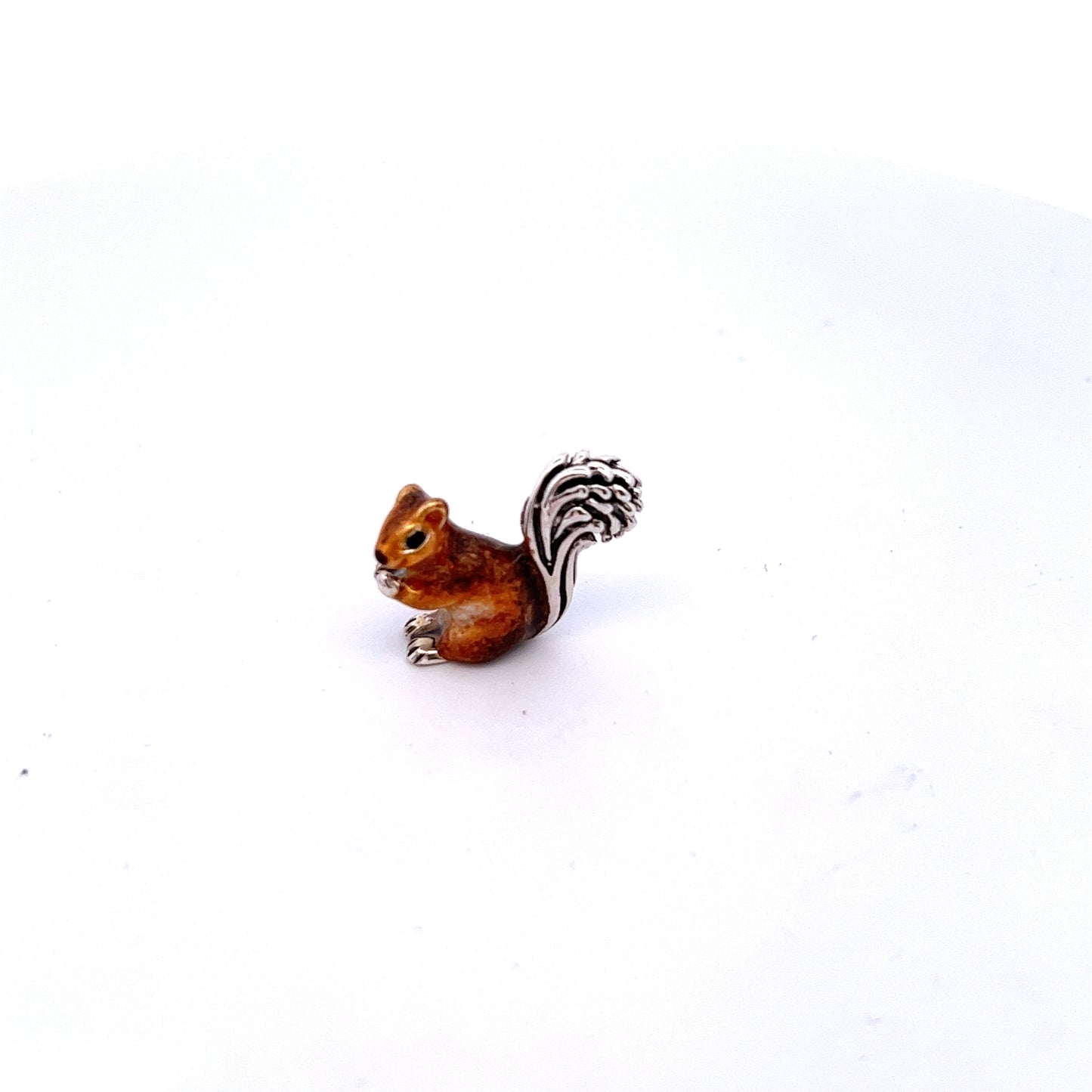 Sterling Silver Enamel Mini Squirrel