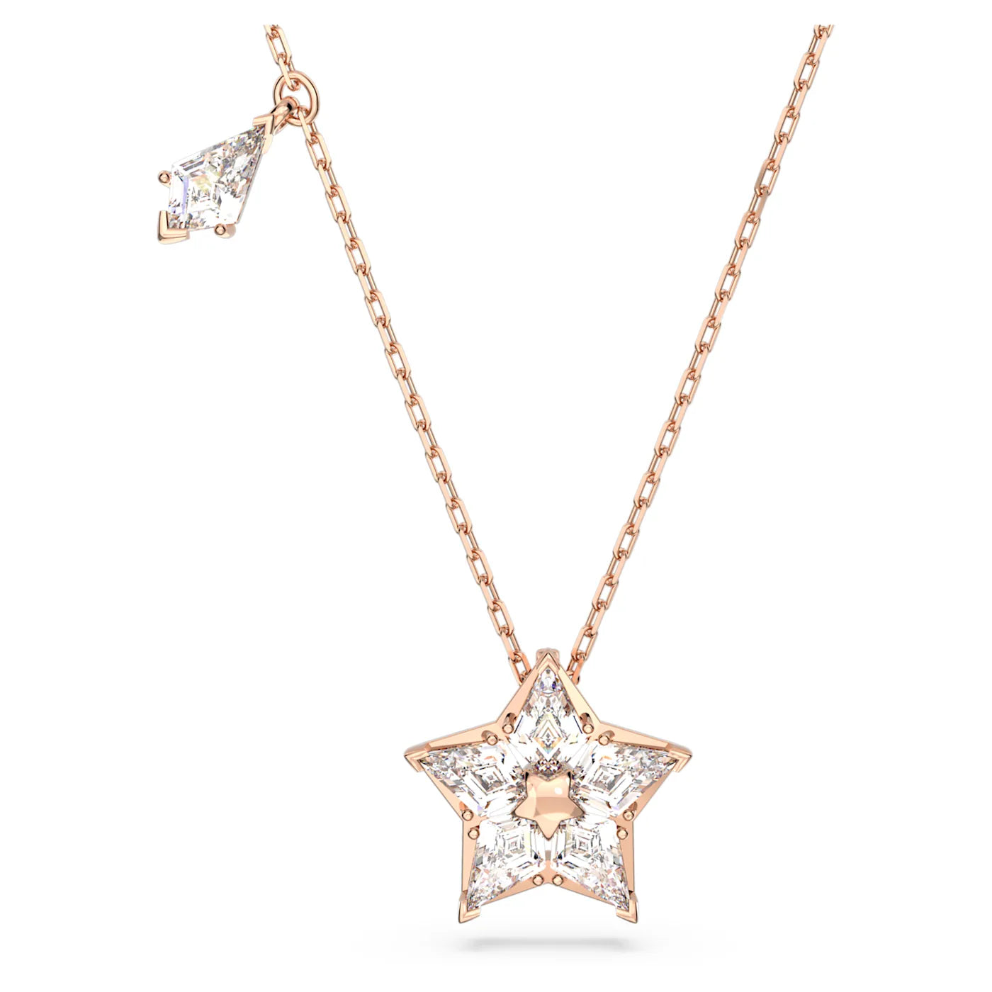 Swarovski Stella Rose Gold Plated Star Necklace 5645463 – Judith
