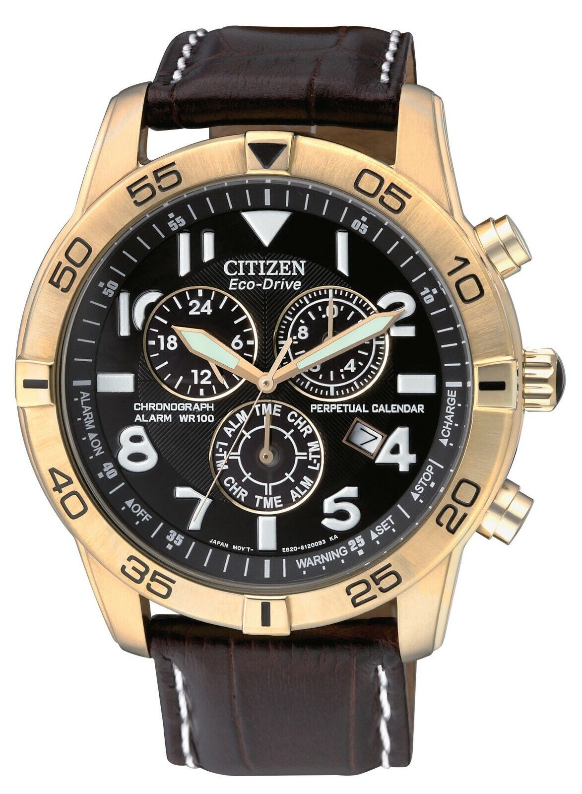 Citizen Chronograph Leather Strap Watch BL5472-01E