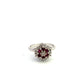 Pre-Owned 18ct White Gold Ruby and Diamond Ring Size Q