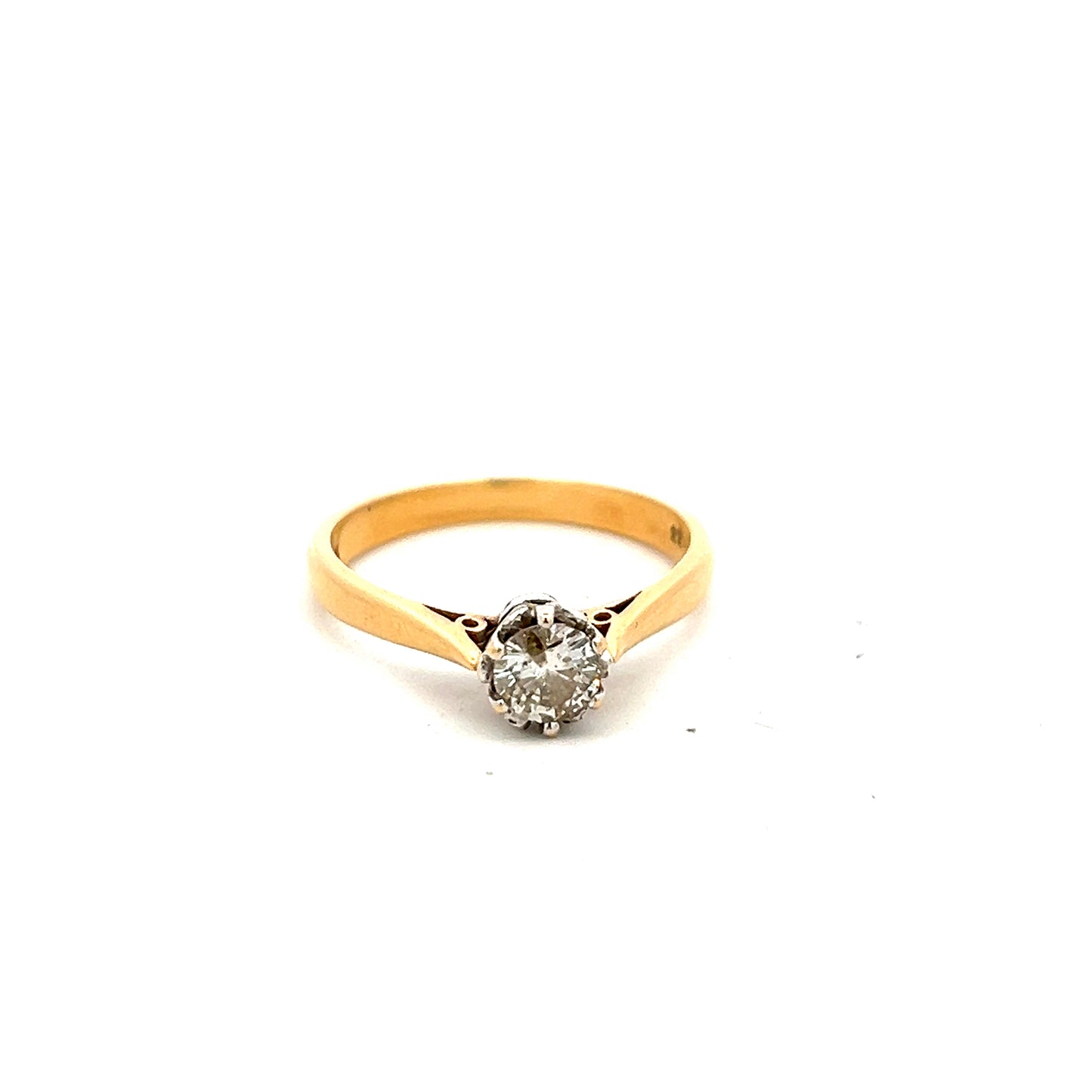 Pre-Owned 18ct Yellow Gold 0.33ct Diamond Ring Size N