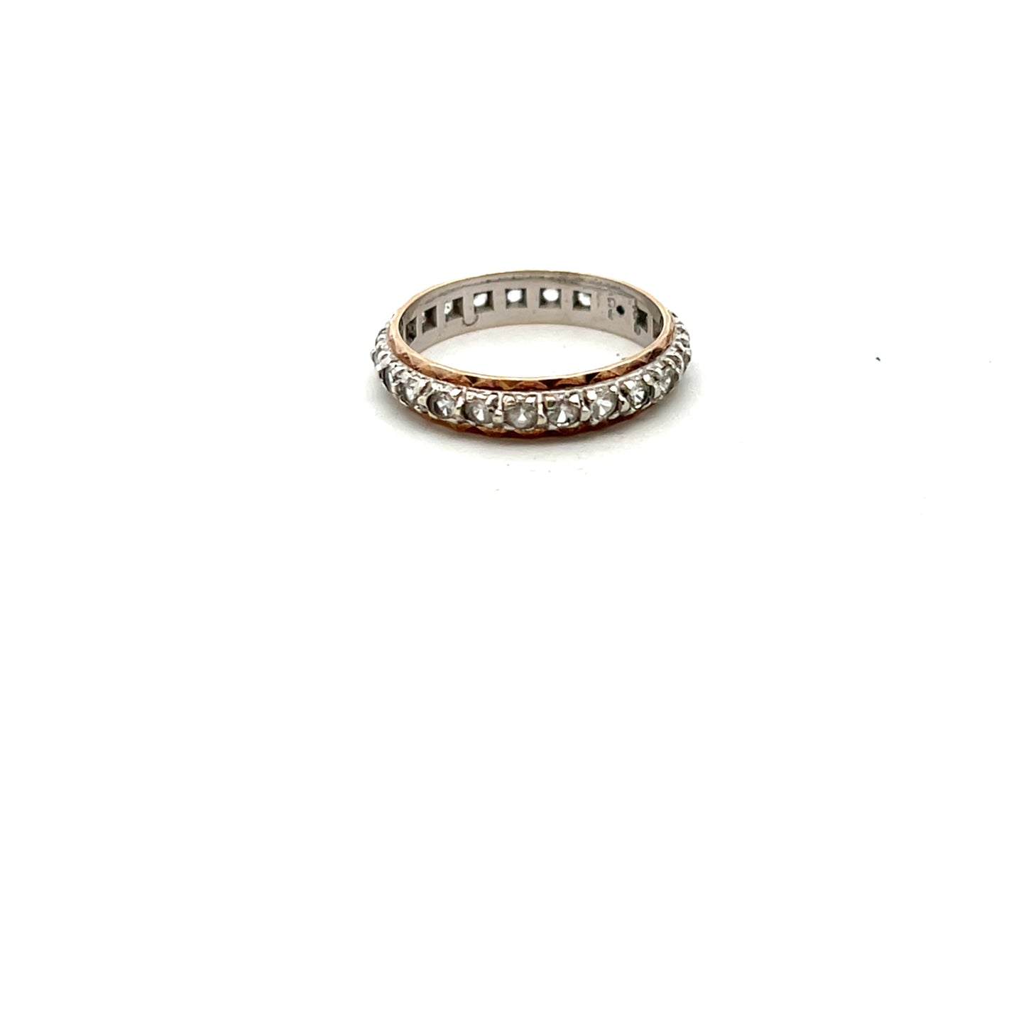 Pre-Owned Synthetic Spinel Full Eternity Ring Size O