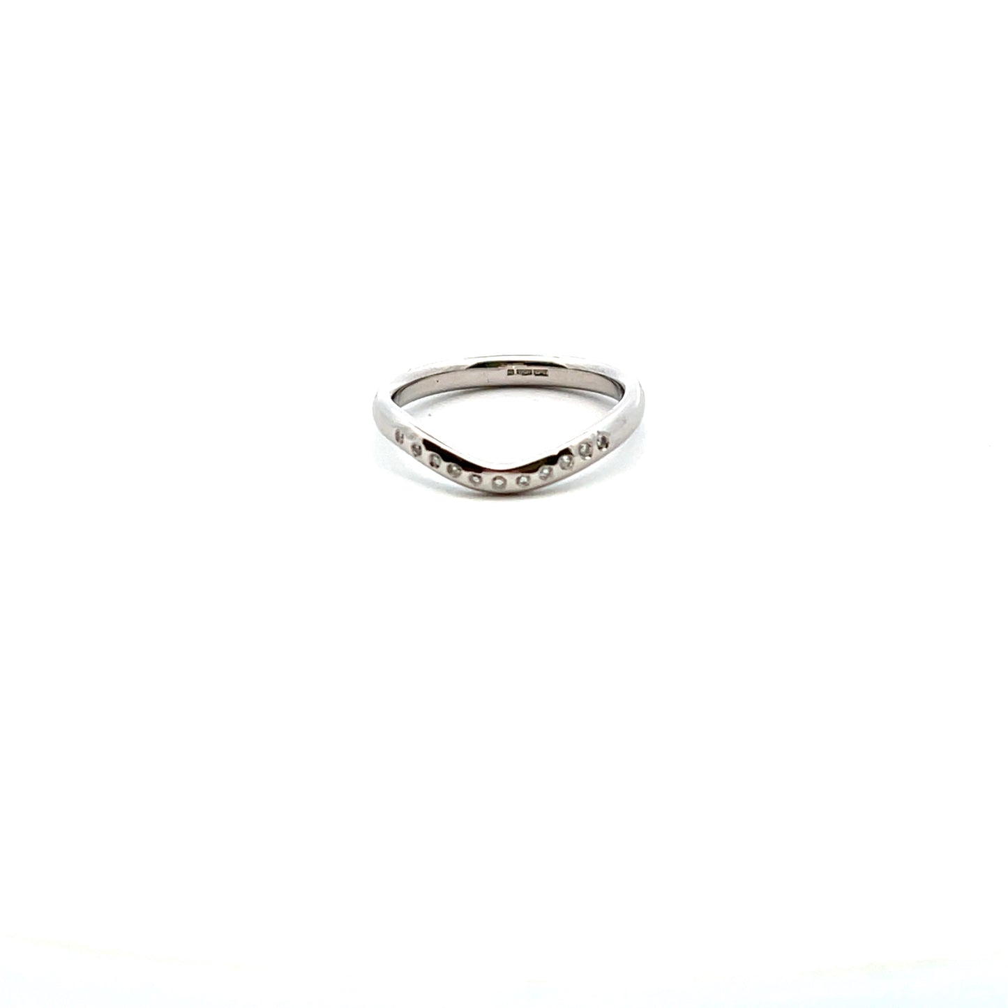 Pre-Owned Platinum Diamond Shaped Ring Size J
