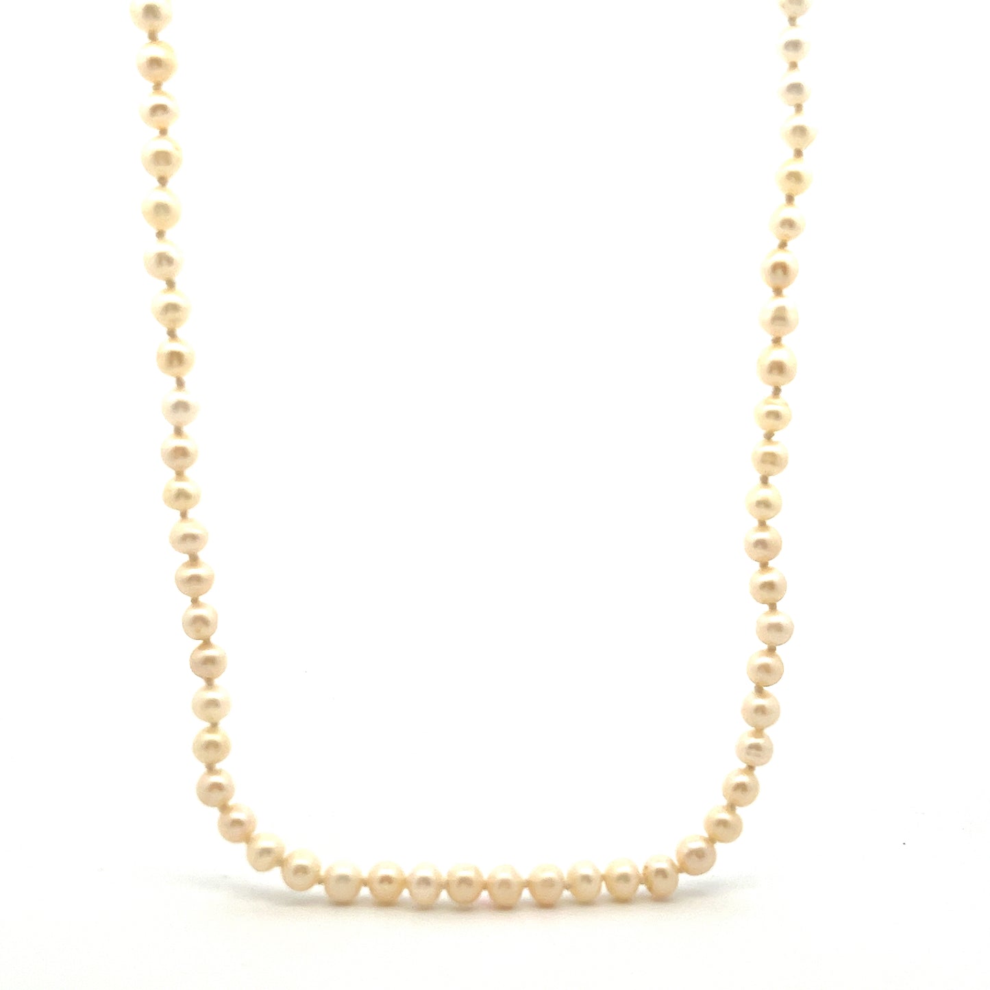 Pre-Owned 20" White Freshwater Cultured Pearl Necklace