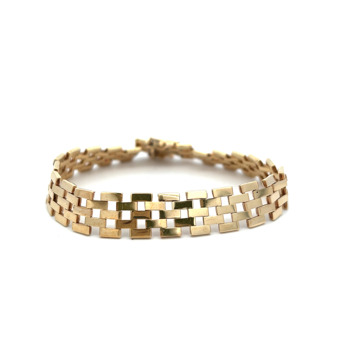 Pre-Owned 9ct Gold Five Link Bracelet Hallmark 1985 London