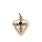 Pre-Owned Antique Seed Pearl And Pink Paste Pendant