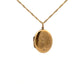 Pre-Owned 9ct Gold Oval Locket And 16" Twisted Curb Chain