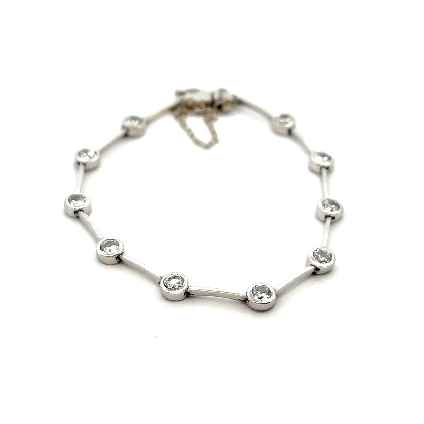 Pre-Owned White Crystal Bracelet