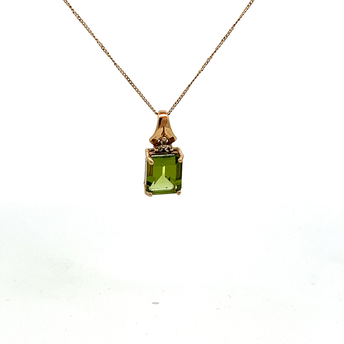 Pre-Owned Green Stone Necklace