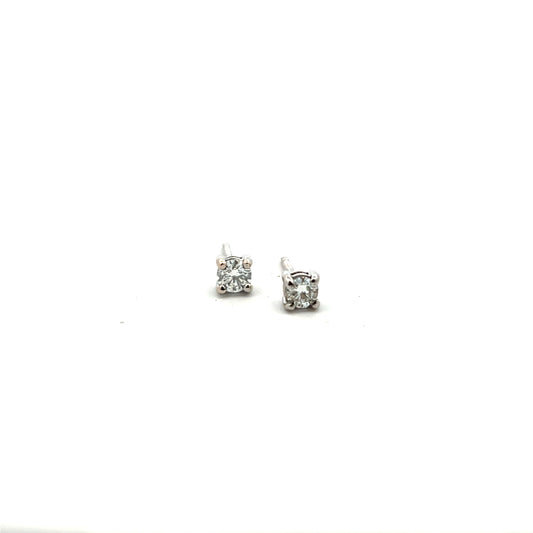 Pre-Owned Brilliant Cut Diamond Stud Earrings