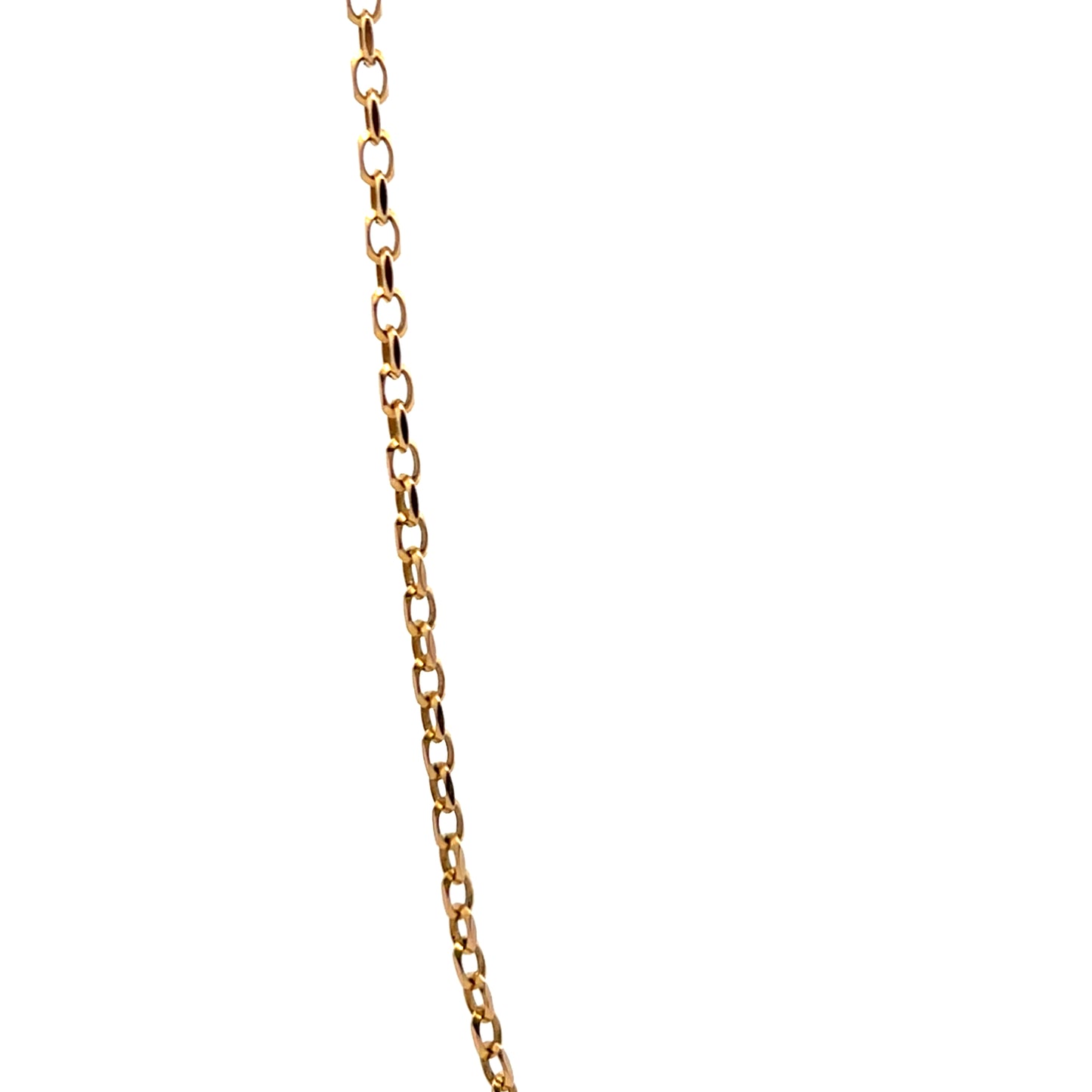 Pre Owned 24" 9ct Gold Diamond Cut Belcher Chain