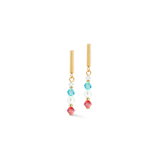 Coeur De Lion Princess Imitation Pearl Rainbow Drop Earrings