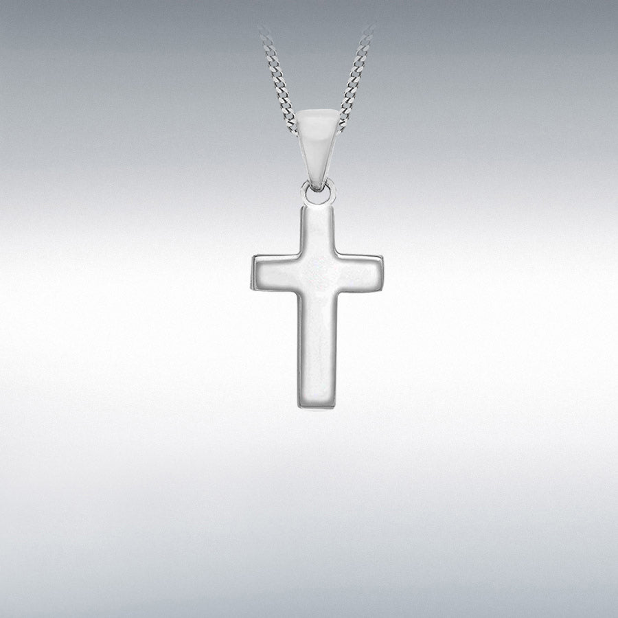 Sterling Silver Small Plain Solid Cross