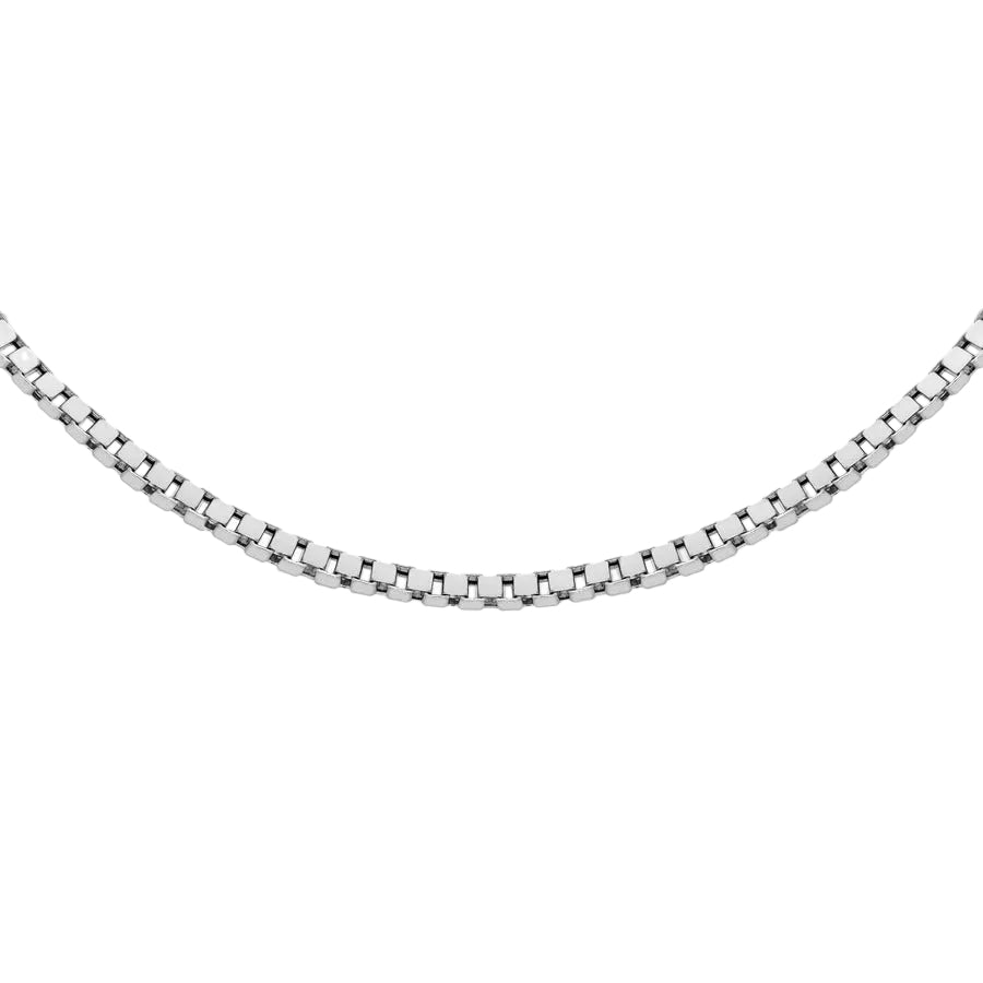 Sterling Silver Adjustable Box Chain 16-18"