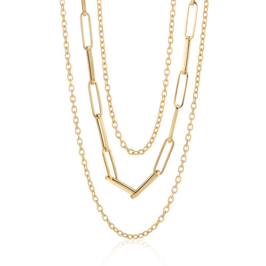 9ct Yellow Gold Multi-Strand Necklace