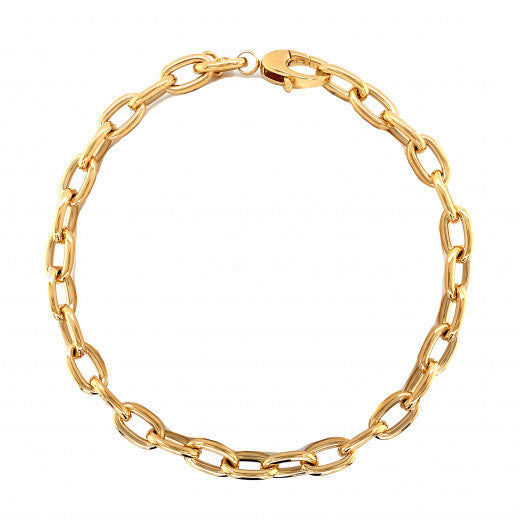 9ct Solid Yellow Gold Bracelet 19cm