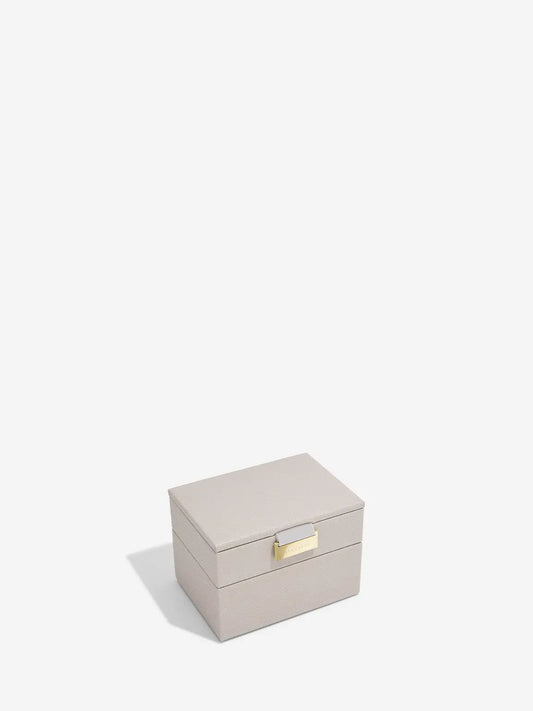 Stackers Micro Taupe Jewellery Box Set of 2