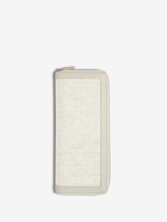 Stackers Linen And Oatmeal Jewellery Roll