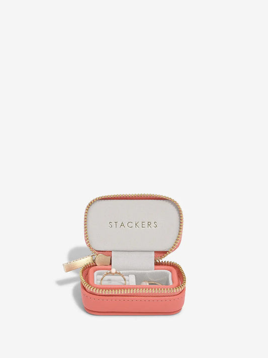 Stackers Grapefruit Zipped Travel Jewellery Box