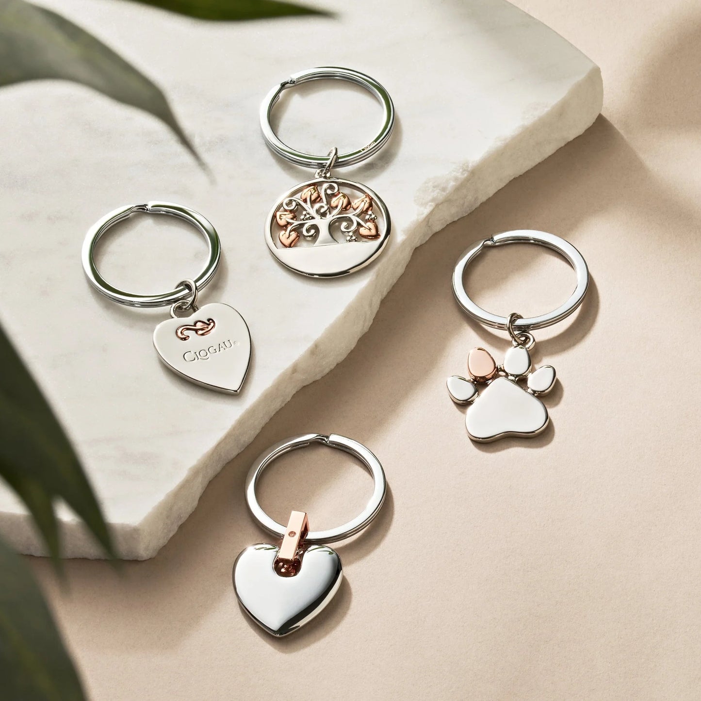 Clogau Paw Print Key Ring 7PMH890