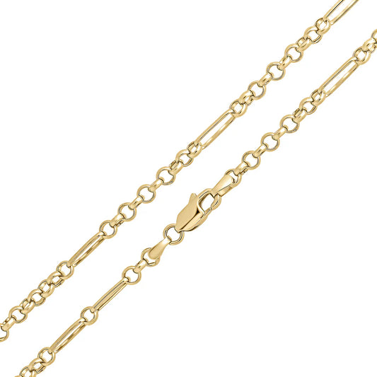 9ct Yellow Gold Handmade 3.2mm 18" Necklace
