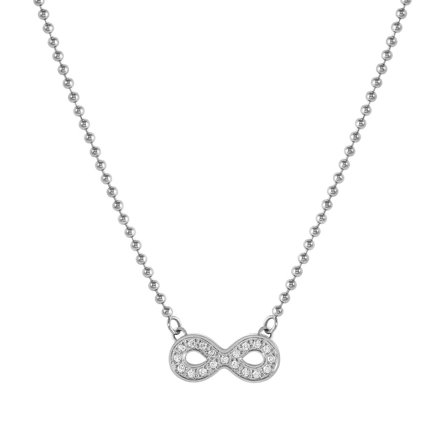 Nomination Soffio D'amore Stainless Steel Cubic Zirconia Infinity Necklace 134001/024