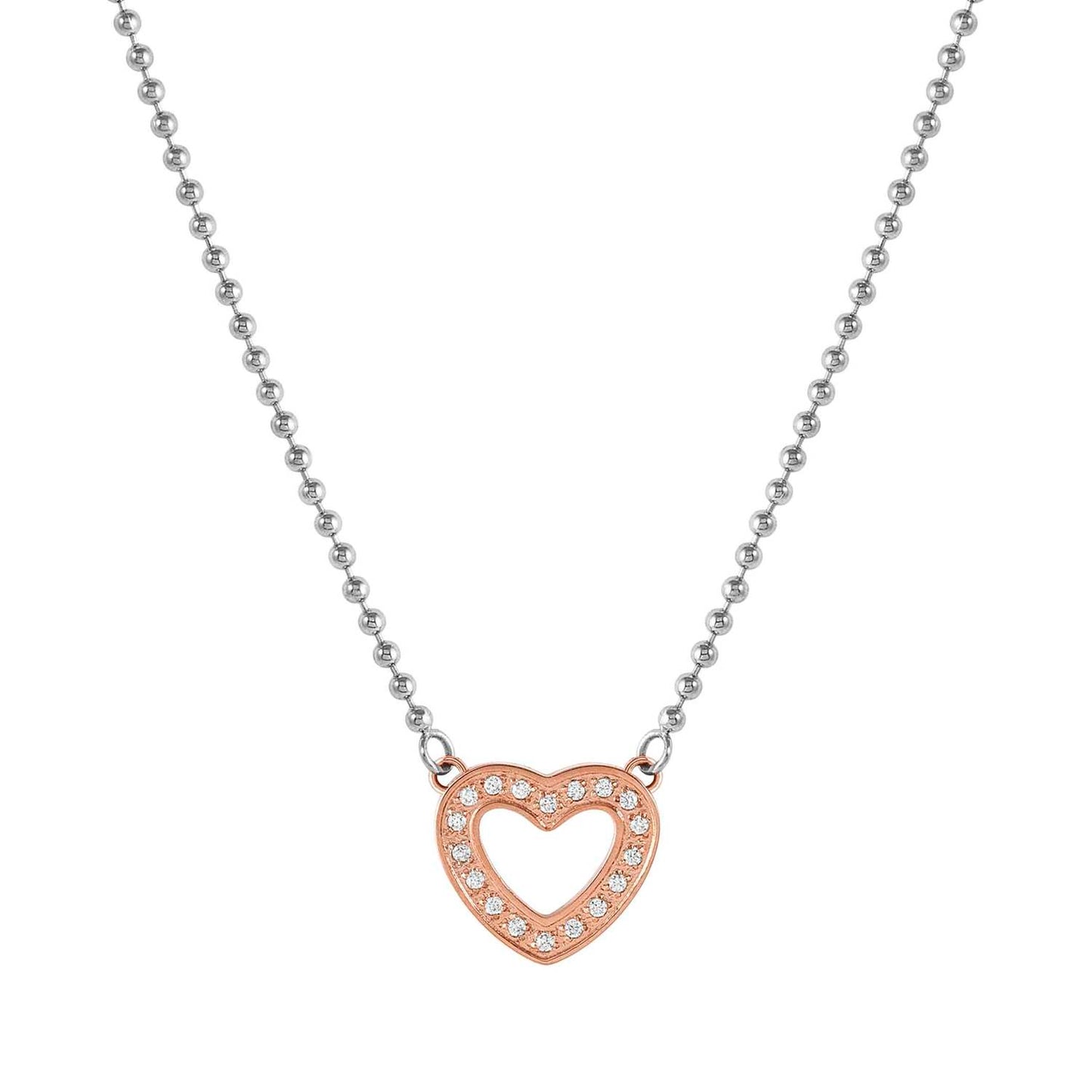 Nomination Soffio D'amore Stainless Steel Cubic Zirconia Heart Necklace 134004/022