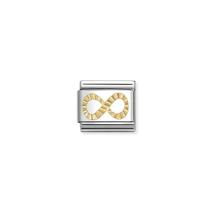 Nomination Composable Classic Gold Etched Infinity Charm 030149/66