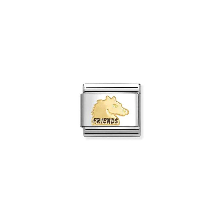 Nomination Composable Classic Gold Friends Horse Charm 030285/71