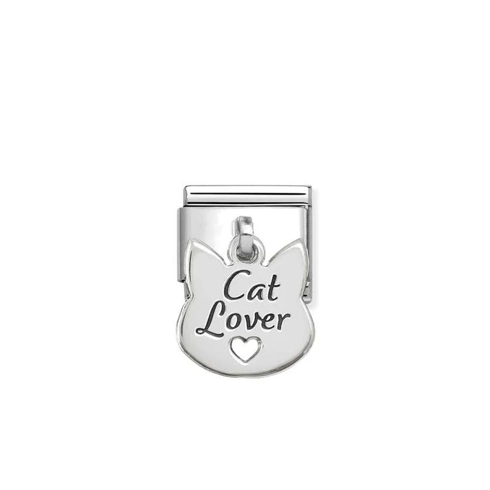 Nomination Composable Classic Cat Lover Dangly Charm 331811/14