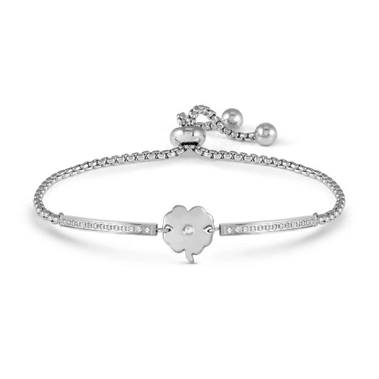 Nomination Milleluci Refined Stainless Steel Four Leaf Clover Bracelet 028016/006
