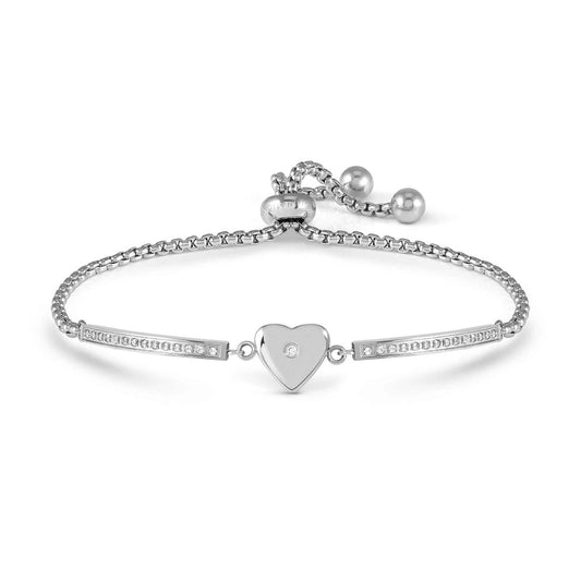 Nomination Milleluci Refined Stainless Steel Heart Bracelet 028016/022