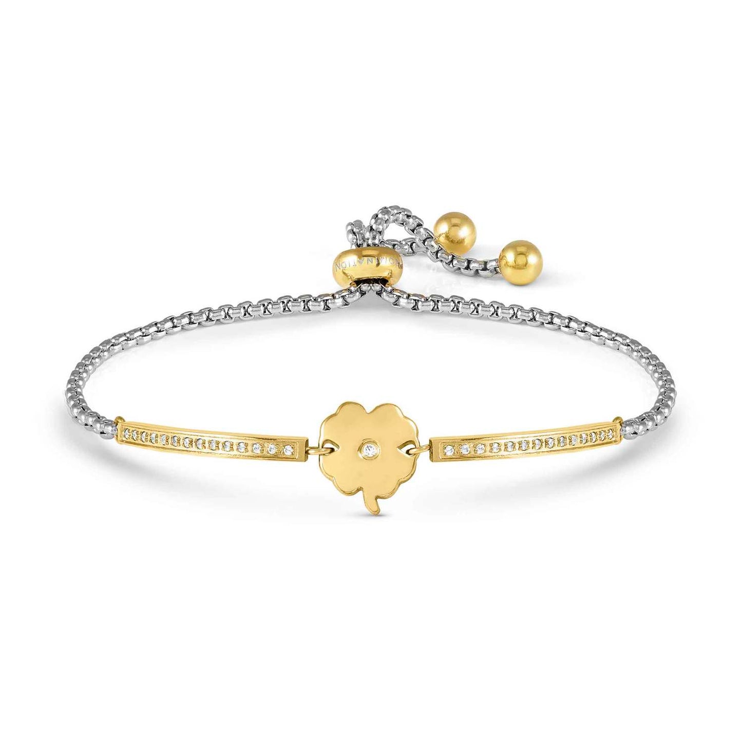 Nomination Milleluci Refined Yellow Gold Plated Four Leaf Clover Bracelet 028018/006