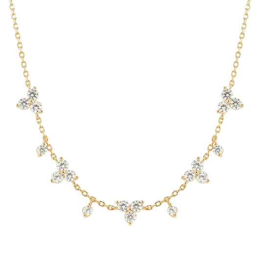 Nomination Life Bouquet Yellow Gold PVD Cubic Zirconia Necklace 242507/012