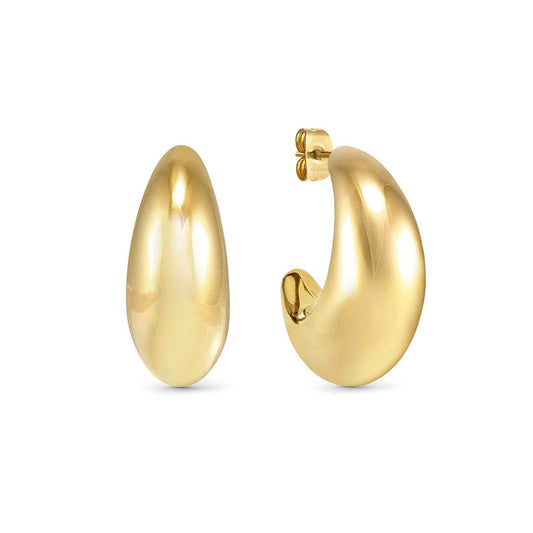 Nomination Ecclettica Yellow Gold Plated Medium Moon Hoop Earrings 134315/012
