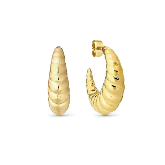Nomination Ecclettica Yellow Gold Plated Croissant Hoop Earrings 134317/012