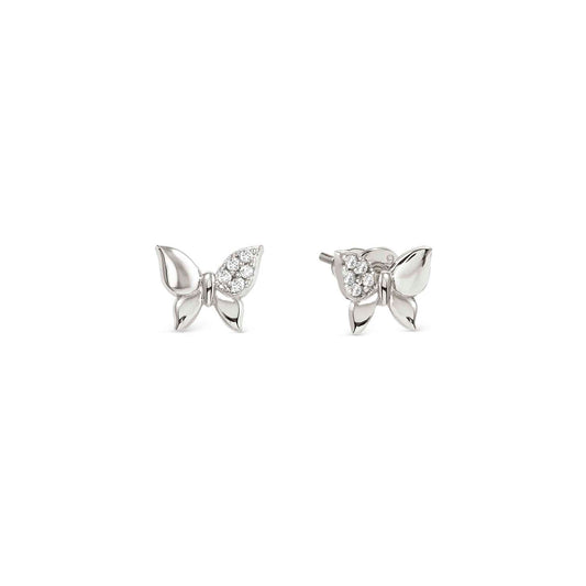 Nomination Petit Sparkle Sterling Silver Butterfly Cubic Zirconia Stud Earrings 242304/040