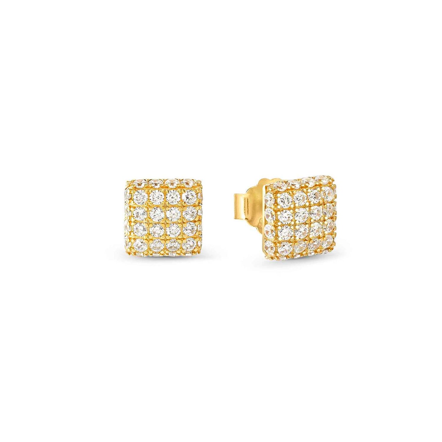 Nomination Enigmatic Cubic Zirconia Yellow Gold Plated Stud Earrings 282408/12