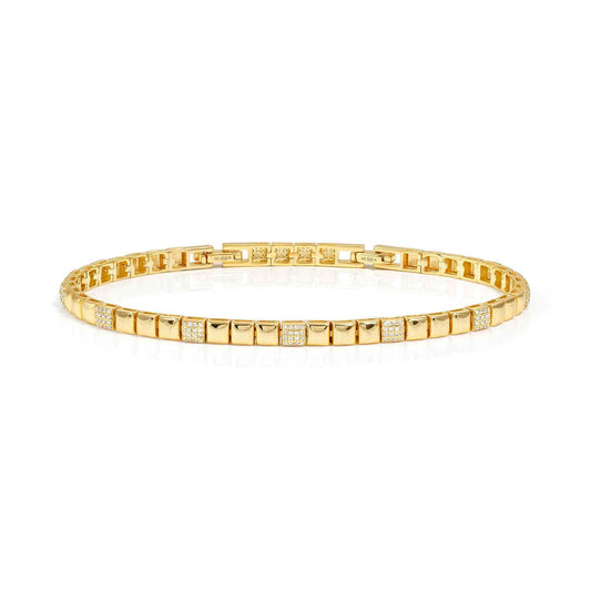 Nomination Enigmatic Cubic Zirconia Yellow Gold Plated Bracelet 242403/012