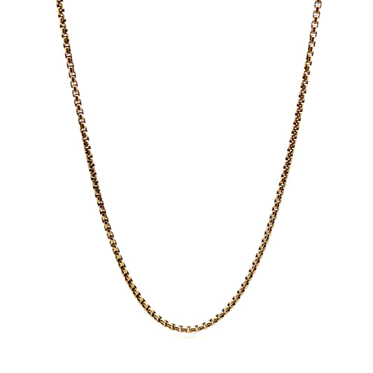 Pre-Owned 9ct Yellow Gold 19" Box Belcher Chain