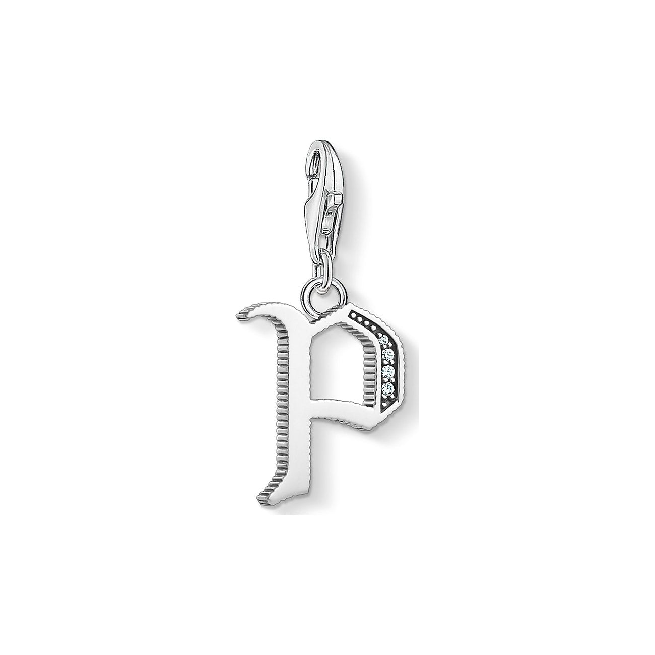 Thomas Sabo Sterling Silver Charm Pendant Letter P 1596-643-21