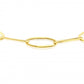 18" 9ct Yellow Gold Oval Link Necklace