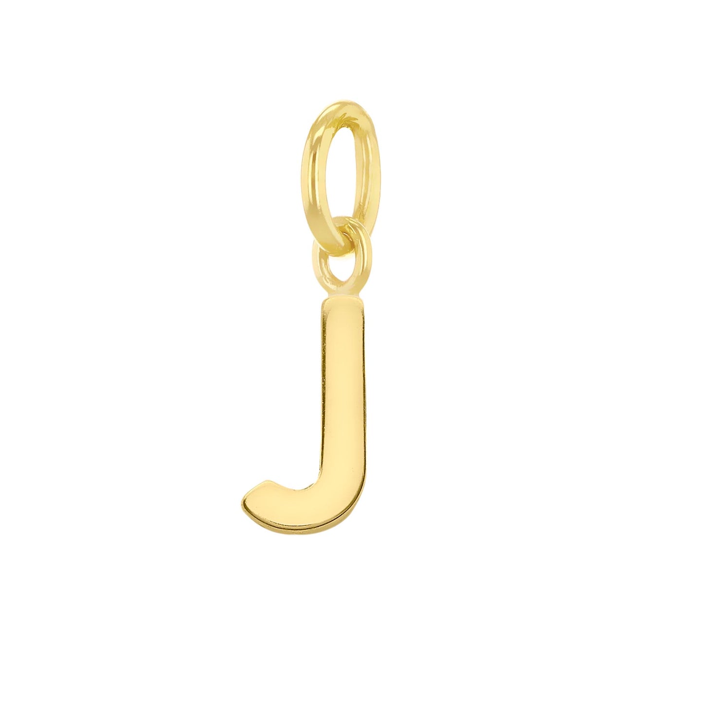 Permanent 9ct Gold Mini J Charm for Perma Bracelets