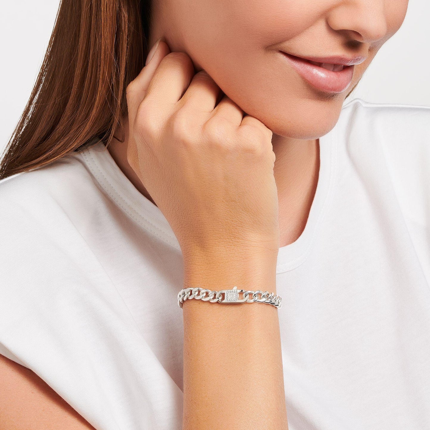 Thomas Sabo Sterling Silver Cubic Zirconia Bracelet A2033