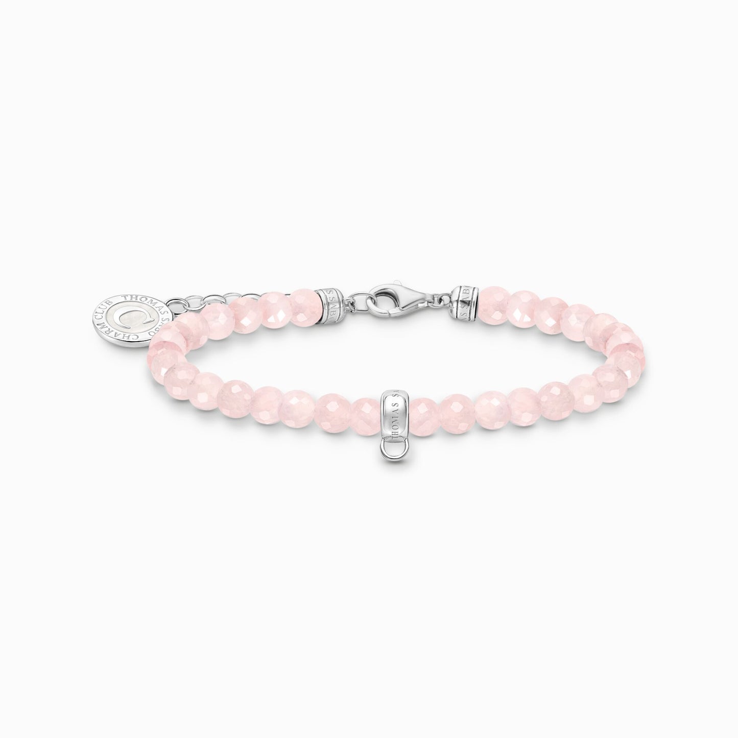 Thomas Sabo Charmista Rose Quartz Bracelet 19cm A2141-067-9-L19V