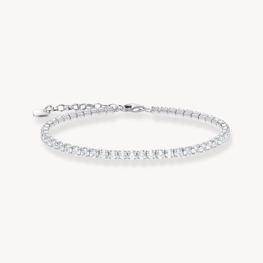 Thomas Sabo Sterling Silver White Cubic Zirconia Adjustable Line Bracelet A2167-051-14